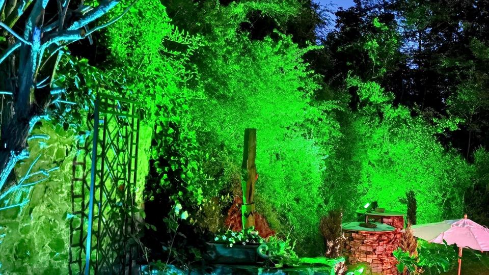 Beleuchtung einer Hochzeit